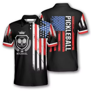 High Quality Custom Men's Polo T-shirt With Logo Quick Dry Short Sleeve Polo Collar Tennis Jersey Pickleball Wear