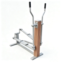 Équipement de fitness extérieur commercial en WPC (bois-plastique) pour sentiers de fitness, machines d'exercice pour parcs publics
