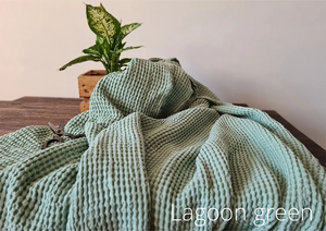<span class=keywords><strong>Tissu</strong></span> en coton <span class=keywords><strong>lin</strong></span> gaufré bio écologique personnalisé, épais, pour robe de bébé, couverture, filles, garçons - Product Image 3