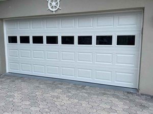 <span class=keywords><strong>Porte</strong></span> de <span class=keywords><strong>garage</strong></span> double pliante 16x7 à 4 panneaux, style accordéon, pliage manuel pour atelier - Product Image 5