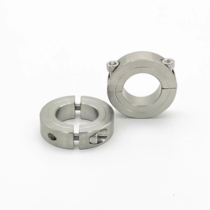 MALAXY collier de verrouillage à dégagement rapide en acier inoxydable laiton aluminium 1 2 deux pièces fendues hexagonales vis de réglage arbre collier de serrage - Product Image 2