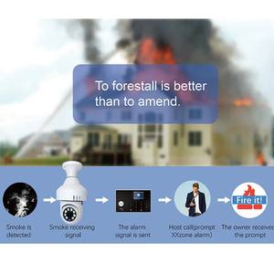 E27 Yoosee Ampoule Détecteur <span class=keywords><strong>de</strong></span> Fumée Intérieur Humain Détection Vision Nocturne Sans Fil Wifi CCTV Sécurité Caméras <span class=keywords><strong>de</strong></span> <span class=keywords><strong>Surveillance</strong></span> <span class=keywords><strong>avec</strong></span> Détecteur d'Incendie - Product Image 3