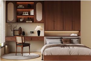 Meubles de chambre à coucher modernes, armoire intégrée, bibliothèque, <span class=keywords><strong>bureau</strong></span>, <span class=keywords><strong>lit</strong></span> tatami, maison, école, essai - Product Image 4