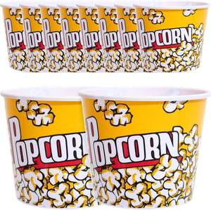 Contenants à popcorn jetables, design personnalisé, recyclables, vente chaude, gobelet en papier de qualité alimentaire pour popcorn avec couvercle - Product Image 1