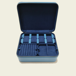 Large Luxurious Leather <strong>Jewelry</strong> Suitcase Portable Watch Display Case with Elegant Storage Bag for Watch and <strong>Jewelry</strong> <strong>Packaging</strong> - Product Image 1