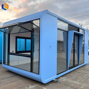 บ้านพักเคลื่อนที่สำหรับแกลมปิ้งและการอยู่อาศัยแบบเคลื่อนที่ |   บ้านสำเร็จรูปพร้อมฉนวนกันความร้อน หน้าต่าง และการออกแบบติดตั้งง่าย - Product Image 1