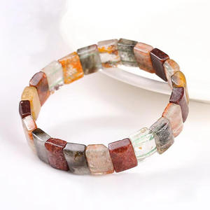 Wholesale Natural Crystal Bangles Healing Crystal Beads Garden Quartz Stretch <b>Bracelets</b> for Gift - Product Image 6