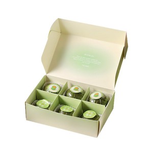 Boîte à pâtisserie en papier pour boulangerie, emballage <span class=keywords><strong>alimentaire</strong></span>, logo personnalisé en gros, nouvelle collection 2026, Pulida, boîte à donuts verte - Product Image 6