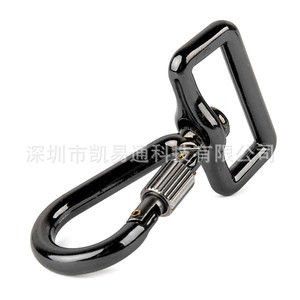 <b>Camera</b> Strap Carabiner Hook Black Metal D Ring For <b>Camera</b> <b>Bag</b> Attachment - Product Image 3