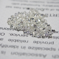 Moissanite en vrac de 0,9 mm à 2,8 mm, 1 carat/sac, blanc rond, 2 mm, 0,03 carats, taille diamant, pierre précieuse en vrac