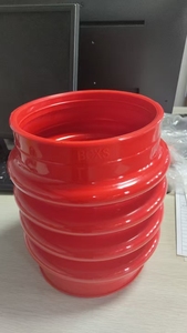 Factory Wholesale Custom Rubber <strong>Tamping</strong> <strong>Rammer</strong> Bellows Flexible Rubber Cylinder Bellows for Compactor Tampers - Product Image 6