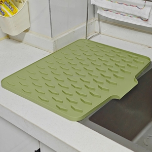 Multifunctional Household <b>Silicone</b> <b>Drain</b> <b>Mat</b> Heat Resistant Countertop Drying <b>Mat</b> Kitchen Dish Tableware Filter Insulation <b>Mat</b> - Product Image 1