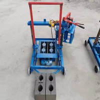 Petite machine mobile de fabrication de briques fabricant de blocs de béton manuel Construction nouvelle condition noyau moule composant ciment matière première