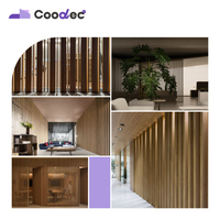 Papel pintado superficie partición tubo de madera cuadrado Wpc museos tubo de madera hueco tubo de madera