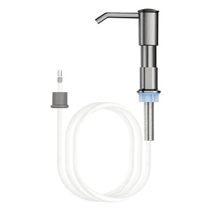 <b>Hand</b> Press Soap Dispenser Liquid Pump For Kitchen Sink Vegetable Wash Basin Easy To Use No <b>Drilling</b> Required ABS Material - Product Image 5