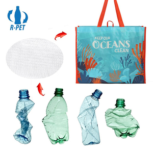 Reusable Grocery Bags Shopping Totes Made From RECYCLED PLASTIC BOTTLES RPET Shopping Bag