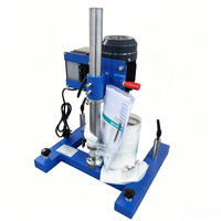 Disperseur de laboratoire haute vitesse 0,55 kW 20 L avec réservoir 2 L en SUS316L, engrenages et roulements pour le traitement des plastiques