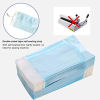 Kantong Sterilisasi Segel Otomatis Sekali Pakai, Kantong Autoklaf Bersertifikat CE, Umur Simpan 2 Tahun, 90x260mm untuk Kebutuhan Medis dan Gigi Steril