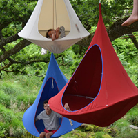 Vente en gros Offre Spéciale Jardin Oxford Imperméable Triangle Tente suspendue Tente d'arbre extérieure