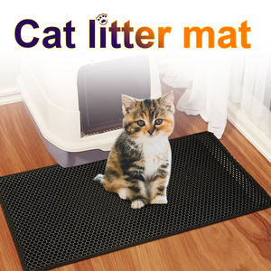 Tapis de litière pour chat en EVA souple, tapis de capture de sable pour toilette pour animaux de compagnie, tapis de chat personnalisé, nettoyant pour usage intérieur - Product Image 2