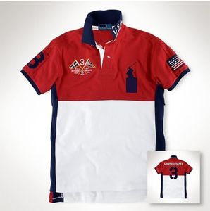 เสื้อผ้าฤดูร้อนสำหรับผู้ชาย เสื้อโปโลปักลายสำหรับตีกอล์ฟ ผ้าฝ้าย 100% เสื้อยืดโปโลพรีเมียมหรูหราของ Uspa พร้อมปักโลโก้ตามสั่งสำหรับผู้ชาย - Product Image 3