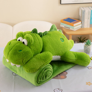 새로운 스타일의 공룡 인형 베개 담요 아기 스트레스 해소 수면 생일 선물 - Product Image 1