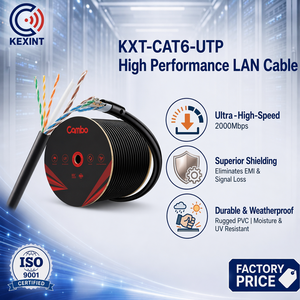 <span class=keywords><strong>สาย</strong></span>เคเบิลเครือข่าย Kexint <span class=keywords><strong>CAT6</strong></span> UTP 305 ม./1000 ฟุต 4 คู่ 8 คอร์ <span class=keywords><strong>สาย</strong></span>แลนอีเธอร์เน็ต - Product Image 1