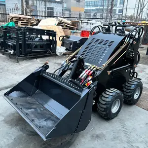 Free shipping construction equipment Wheeling loader Mini skid steer loader