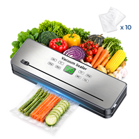 75kPa 120W 30cm 4L/min 8 Modes ecran tactile coupe-sac tuyau externe menage machine sous vide portative scelleuse sous vide