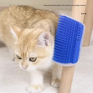 Self-Entertain ment <span class=keywords><strong>Face</strong></span> <span class=keywords><strong>Scratcher</strong></span> und Haarentferner für Hunde Katzen massage Haustier bedarf aus strap azier fähigem Kunststoff - Product Image 1