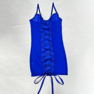 Precio barato Nuevas llegadas Precio bajo caliente nueva lencería sexy encaje Malla tela Correa cuerpo malla conjunto de lencería tela de malla para Lencería - Product Image 3