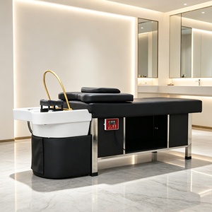 Sillón profesional de lavado de cabello para salón, cama de masaje, lavacabezas de spa, cama de spa para la cabeza, cama con lavabo para el cabello - Product Image 2