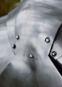 Par de Poleas de Acero Medievales del Siglo XV Hechas a Mano, Armadura de Rodilla de Caballero, Estilo Gótico, Protección para Piernas, Accesorio de Disfraz - Product Image 6
