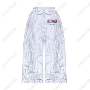 2025 à 2026 logo OEM/ODM personnalisé graphique tricoté impression coton en lambeaux cordon de serrage conception pantalon de Relaxation pour homme - Product Image 2