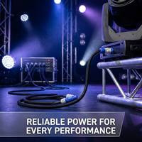 Cable Combi Powercon al por mayor, 3 pines XLR, 1m/1.5m/2m/3m/5m, híbrido para escenario, aislamiento de PVC, conductor trenzado, 250V, para cabezales móviles