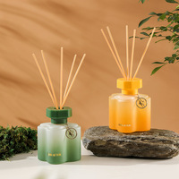 Luxe 200ml Naturel Huile Essentielle Reed Diffuseur Bouteille En Verre Décor À La Maison Parfum Avec Aroma Stick pour Les Occasions De Mariage