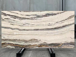 กระเบื้องแผ่นใหญ่ UnionStone Zebra White Onyx โมเดิร์น ธรรมชาติ โปร่งแสง ขัดเงา กันน้ำ สำหรับใช้ภายในอาคาร โรงแรม อพาร์ทเมนท์ - Product Image 3