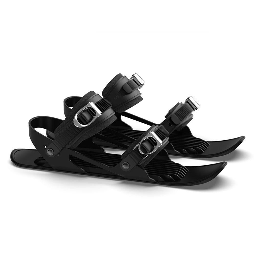 Black third-generation ski shoes