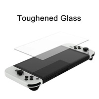 Protecteur d'écran en verre trempé OLED, anti-rayures, anti-poussière, pour Nintendo Switch, Joystick