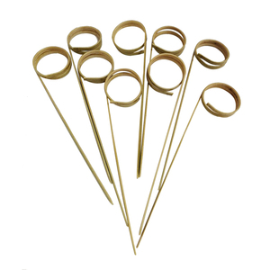 Sinh Thái Thân Thiện Với Tre Vòng Lặp Xiên Công Cụ Phân Hủy Sinh Học Thực Phẩm Chọn Cho Nhà Hàng Và Phục Vụ Sử Dụng - Product Image 3