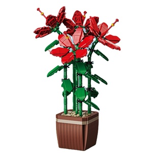 ชุดของเล่นประกอบรูปดอกไม้โรโดเดนดรอนแบบใหม่ในกระถาง  ขนาด 1:8  วัสดุพลาสติกเพื่อการศึกษา สำหรับเด็ก - เป็นมิตรกับสิ่งแวดล้อม - Product Image 6