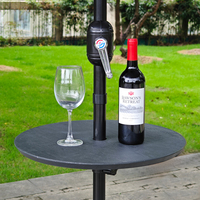 Table Ronde Pliante Ajustable avec Parasol pour Jardin Extérieur – Offre Spéciale