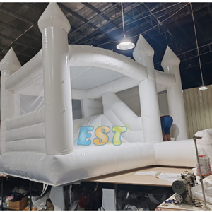 Château gonflable blanc, maison gonflable de saut pour mariage, prix d'usine, vente en gros - Product Image 4