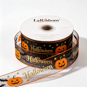 Cintas de Regalo Personalizadas para Fiestas de Halloween, Cinta Plateada Brillante para Manualidades, Accesorios para Insignias y Envoltura de Regalos - Product Image 6