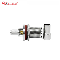Connecteur femelle UHF pour câble LMR300, 50 ohms, montage sur panneau, type à sertir avec joint, terminaison RF