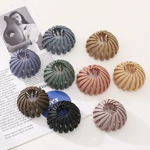 2023 Colorful Hair Claws Women Hair Accessories Bird's Nest Telescopic Ring Bun Ponytail Holder Hair Clamps