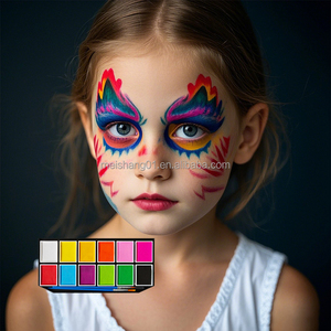 Kit de <span class=keywords><strong>peinture</strong></span> pour le visage pour fête de Noël pour enfants, non toxique et sûr, <span class=keywords><strong>peinture</strong></span> corporelle à base d'eau, fournitures de <span class=keywords><strong>peinture</strong></span> corporelle, couleur personnalisée, marque <span class=keywords><strong>MS</strong></span> - Product Image 2