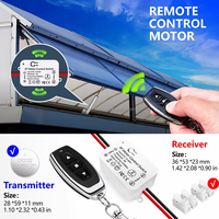 Récepteur RF sans fil, commutateur relais, relais DC 12V, module récepteur 2 canaux et télécommande à code d'apprentissage