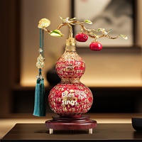 Ornement en résine Wanfu en forme de gourde, style chinois haut de gamme, pour la décoration du salon, des meubles TV, des armoires à vin, des bureaux, idéal pour un cadeau de pendaison de crémaillère
