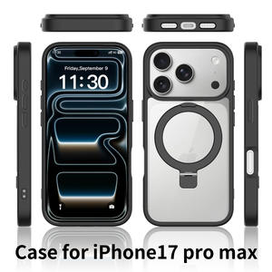 Funda para iPhone 17 Pro, transparente con tacto de piel, magnética dos en uno, de cobertura total y a prueba de golpes - Product Image 6